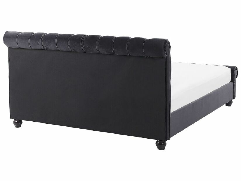 Manželská posteľ 140 cm ARCHON (s roštom) (čierna)
