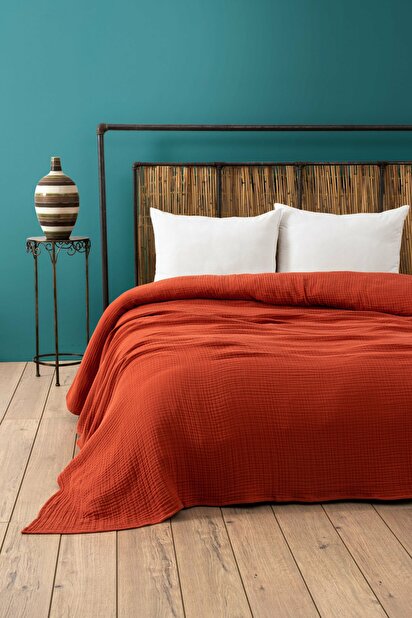 Prehoz na posteľ 220 x 250 cm Musli (červená)