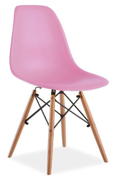 Jedálenská stolička Ettie (ružová)