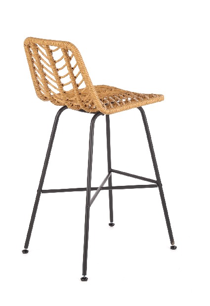 Barová stolička Herschel (prírodná + čierna)