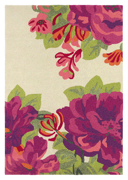 Ručne všívaný koberec Sanderson Midsummer Rose 45600