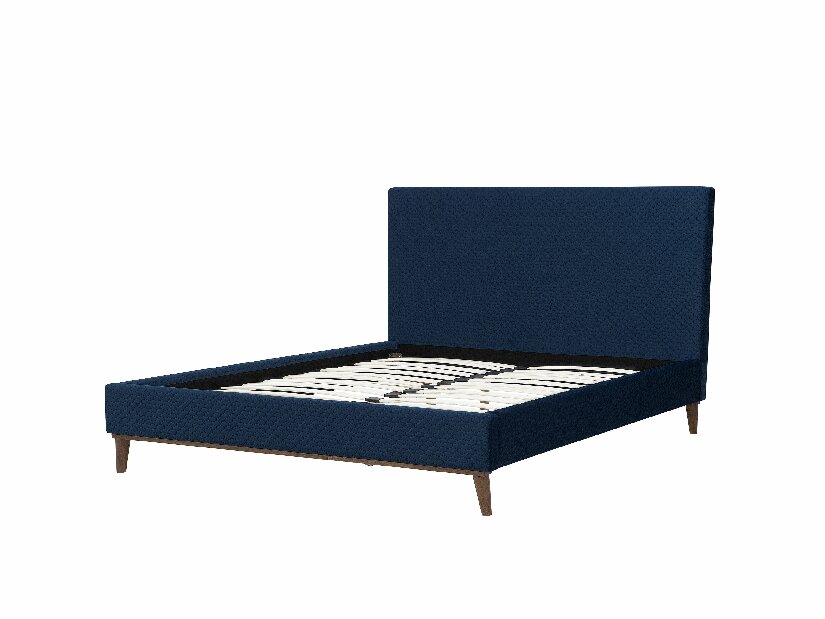 Manželská posteľ 180 cm BARON (s roštom) (modrá) *výpredaj