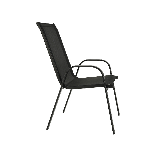Záhradná stolička Morel (čierna) *výpredaj