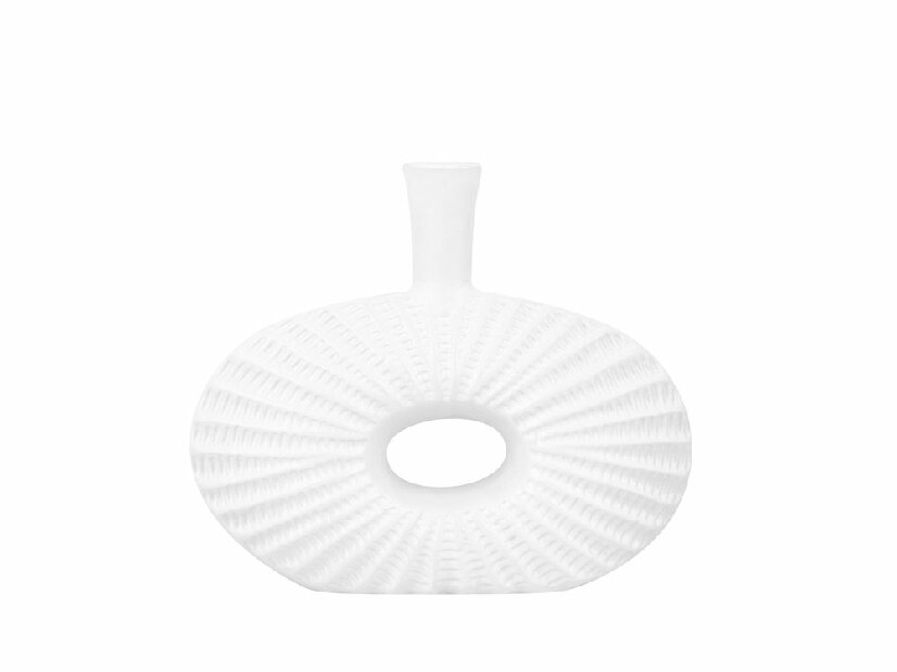 Váza ARCATA 24 cm (sklolaminát) (biela)