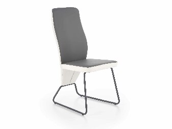 Jedálenská stolička Kulla (biela + sivá)