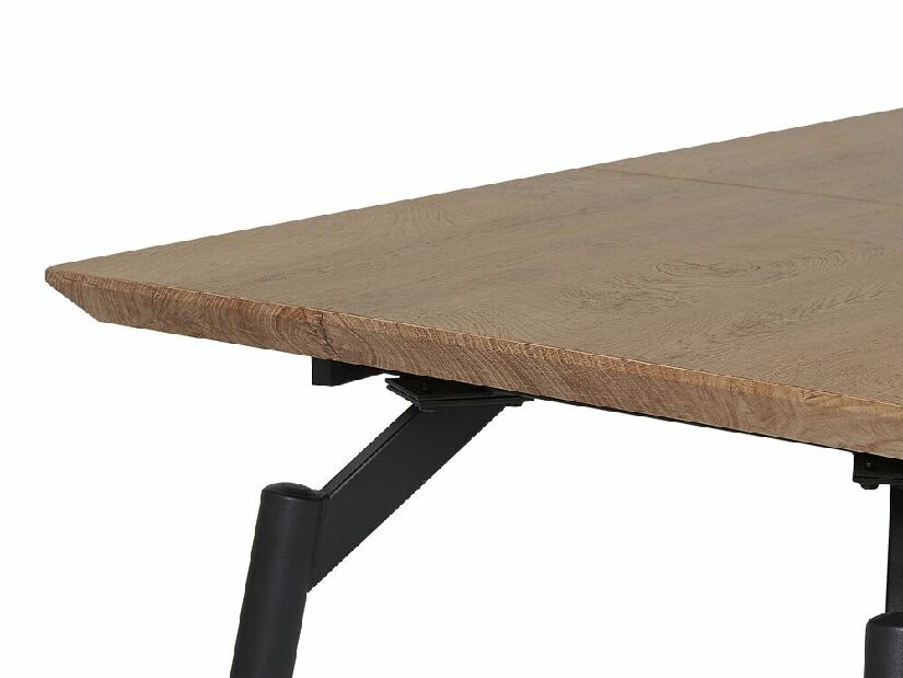 Jedálenský stôl BARASSA (tmavé drevo) (pre 6 osôb)