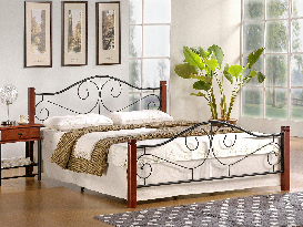 Manželská posteľ 160 cm Vernon (s roštom)