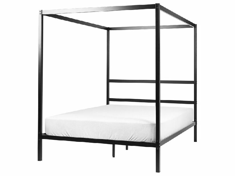 Manželská posteľ 140 cm Lesta (čierna)