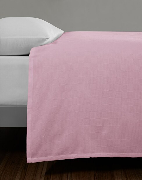 Prehoz na posteľ 200 x 230 cm Plaines (ružová)