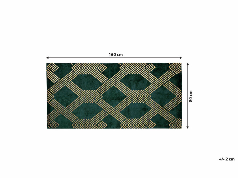 Koberec 80x150 cm VESKE (látka) (zelená)
