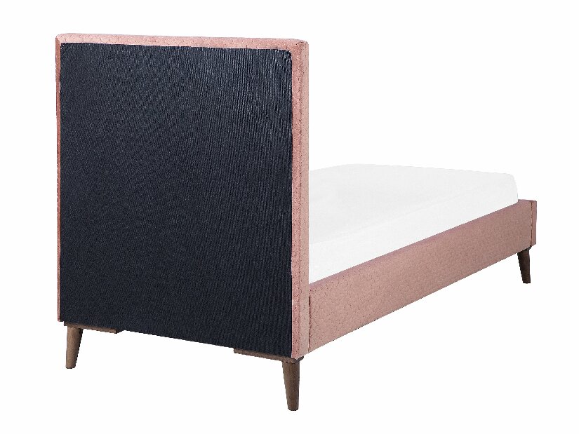 Jednolôžková posteľ 90 cm BARON (s roštom) (ružová)