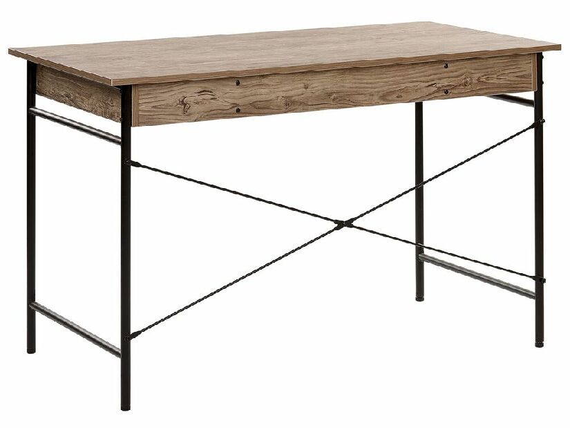 Písací stôl COSTO (120 x 60 cm) (MDF) (tmavé drevo)