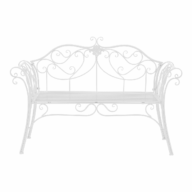 Záhradná lavička Entalia (biela) *výpredaj