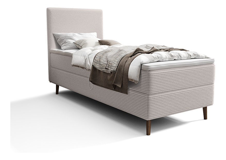 Jednolôžková posteľ 90 cm Napoli Bonell (biela) (s roštom, bez úl. priestoru)