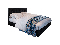 Manželská posteľ  Boxspring 160 cm Karen (čierna) (s matracom a úložným priestorom)