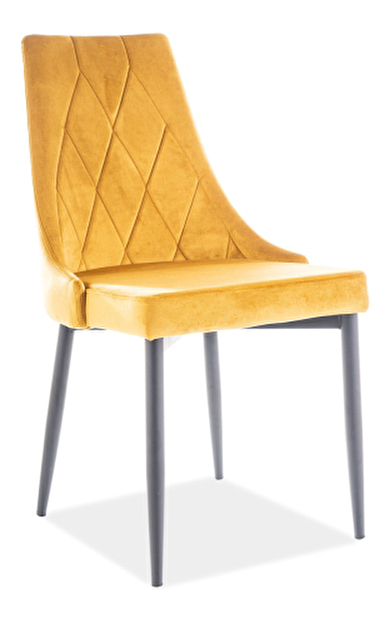 Jedálenská stolička Tilda (žltá + sivá)
