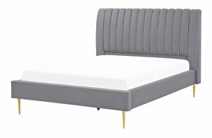 Manželská posteľ 140 cm Marvik (sivá)
