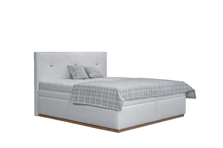 Manželská posteľ 180 cm Blanár Dalia (biela) (s roštami)