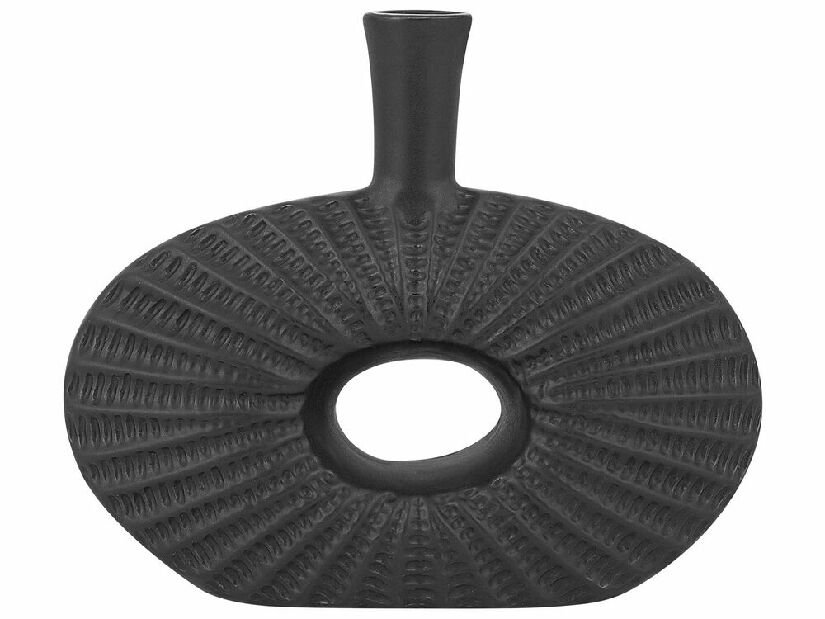 Váza ARCATA 24 cm (sklolaminát) (čierna)
