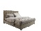 Manželská posteľ 160 cm Penarth (krémová) (s roštom, matracom a úl. priestorom)