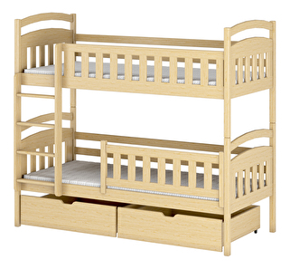 Detská posteľ 80 x 180 cm Irwin (s roštom a úl. priestorom) (borovica)