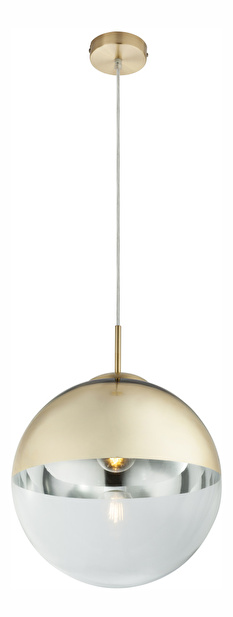 Závesné svietidlo Varus 15857 (moderné/dizajnové) (zlatá + priehľadná)
