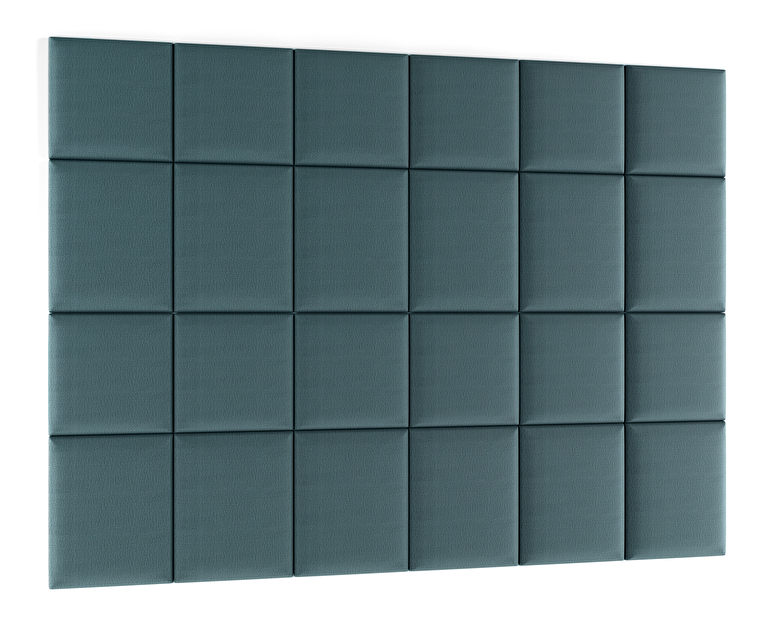 Set 24 čalúnených panelov Quadra 240x180 cm (mentolová)