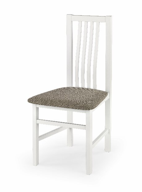 Jedálenská stolička Pawel (biela + béžová)