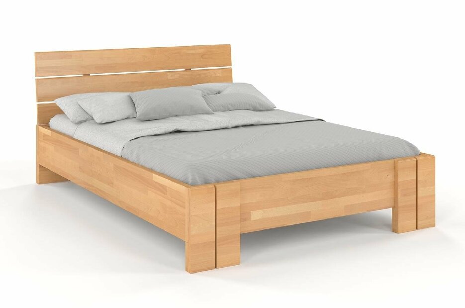 Manželská posteľ 200 cm Naturlig Tosen High BC (buk)