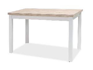 Jedálenský stôl Alfred (dub + biela) (pre 4 osoby)