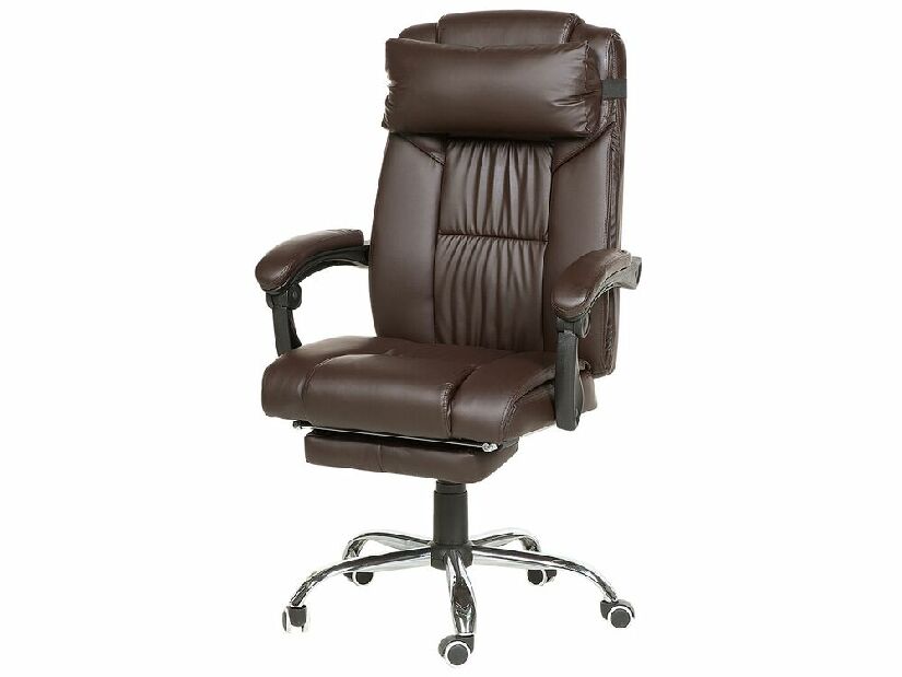 Kancelárska stolička Luxy (tmavohnedá)