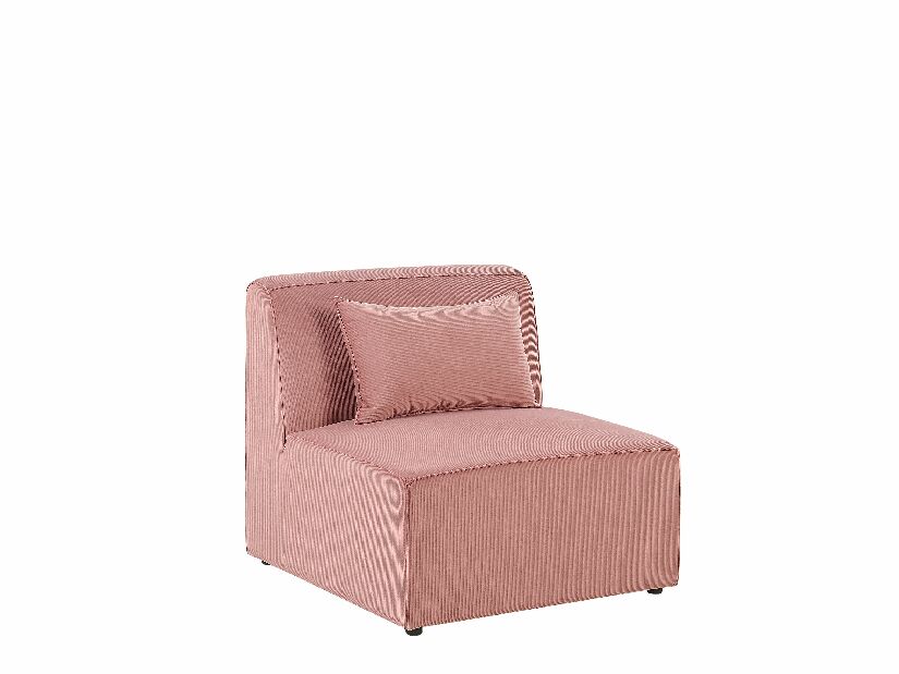 Rohová sedačka LEMMIS (ružová) (pre 4 osoby) (P)