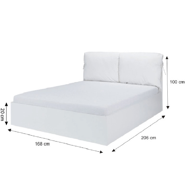 Manželská posteľ 160 cm Itakraz IT M31