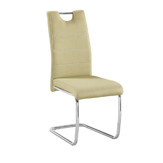 Jedálenská stolička Abalia New (zelená+ chróm)