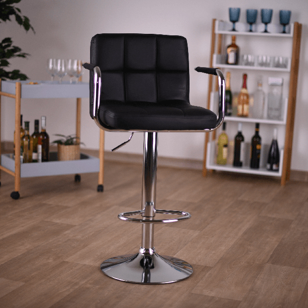 Barová stolička Luver (čierna)