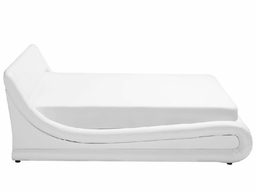 Manželská posteľ 160 cm AVENUE (s roštom a úl. priestorom) (biela)