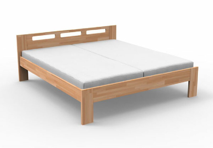 Manželská posteľ 180 cm Nela (masív buk) *bazár