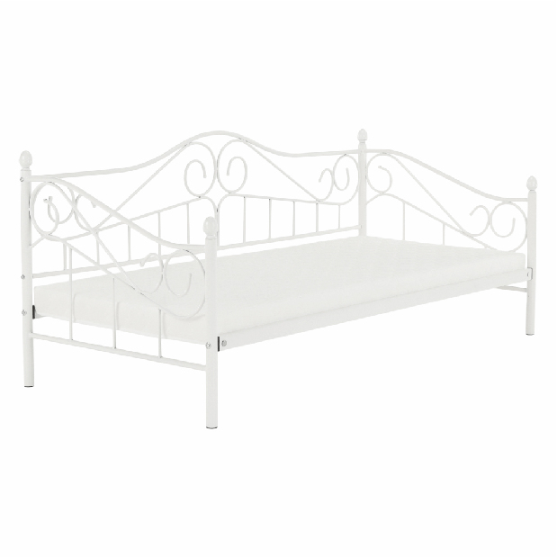 Jednolôžková posteľ 90 cm Danina (biela) (s roštom) *bazár
