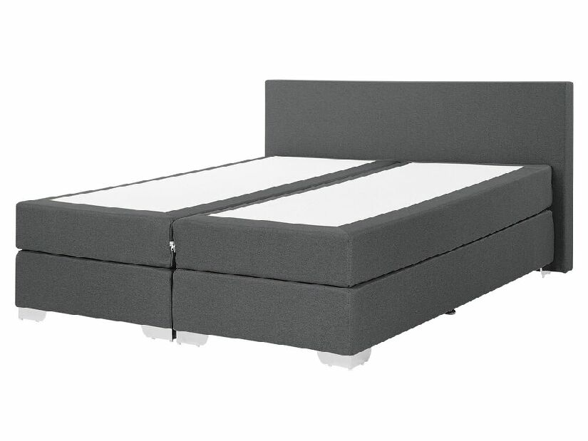Kontinentálna posteľ 160 cm PREMIER 2 (s matracmi) (sivá)