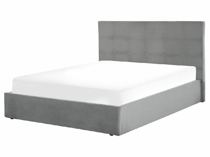Manželská posteľ 140 cm Lorza (zamatová sivá)