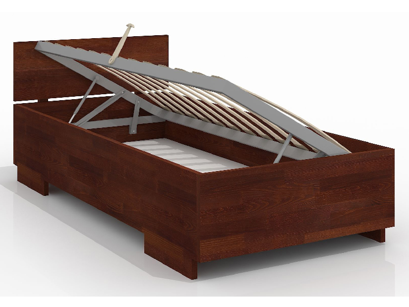 Jednolôžková posteľ 90 cm Naturlig Kids Larsos High BC (borovica) (s roštom)