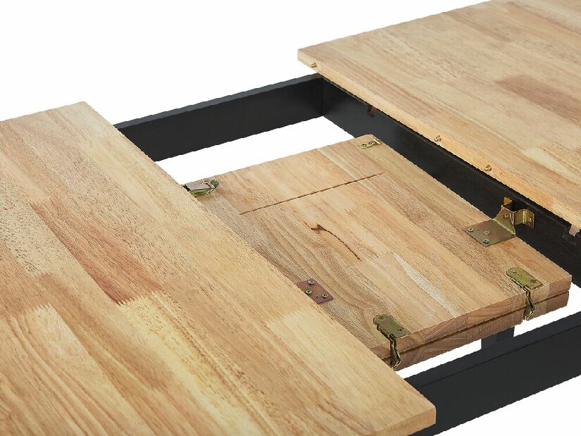Jedálenský stôl HOWTON (svetlé drevo + biela) (pre 4 až 6 osôb)