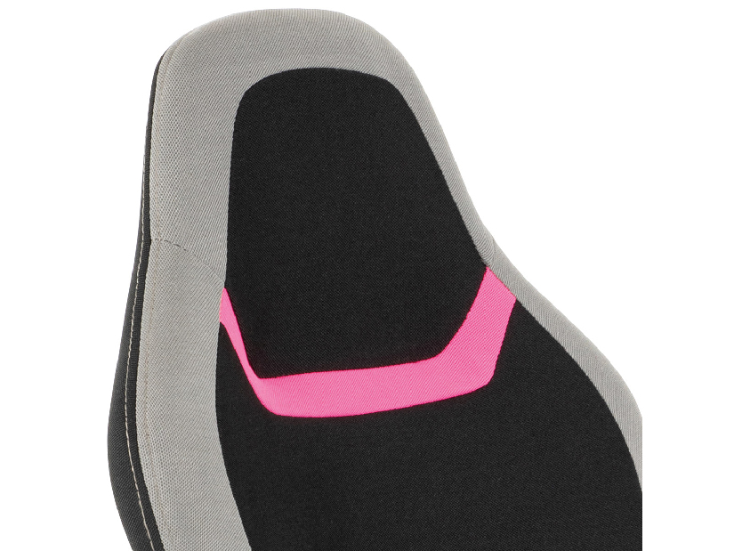 Kancelárska/herná stolička Leira-L611-PINK (čierna + sivá + ružová)