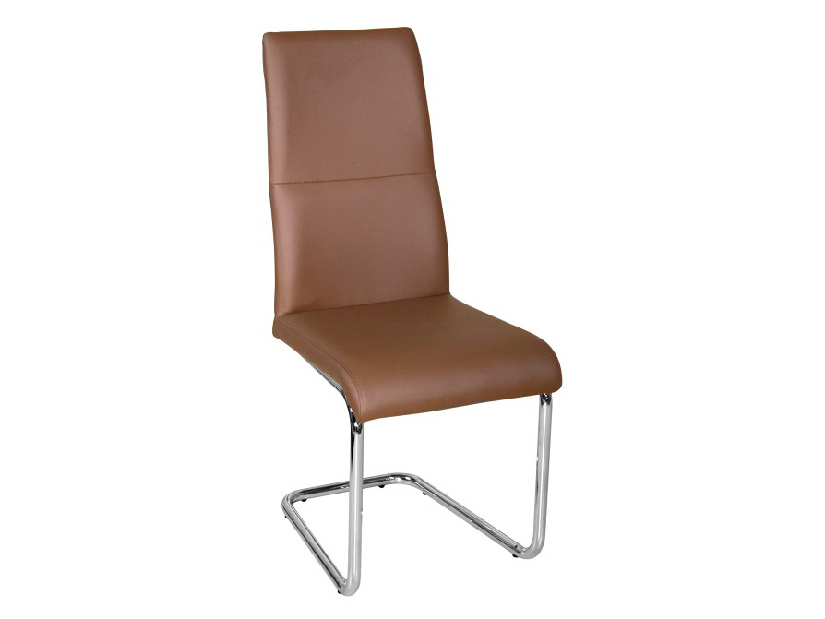Jedálenská stolička Betina (hnedá + chróm)