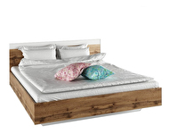 Manželská posteľ 160 cm Gaila (dub wotan + biela) *bazár