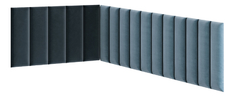 Set 16 čalúnených panelov Quadra 100x220x50 cm (mentolová)