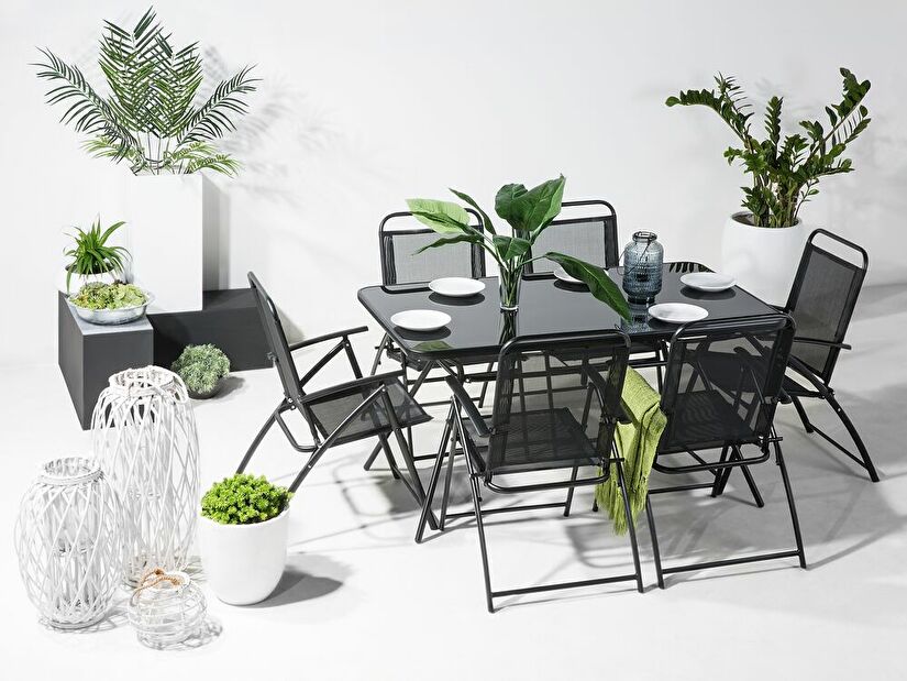 Záhradný stôl Love 140 (čierna)