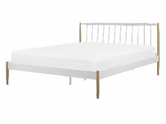 Manželská posteľ 140x200 cm Mares (biela)