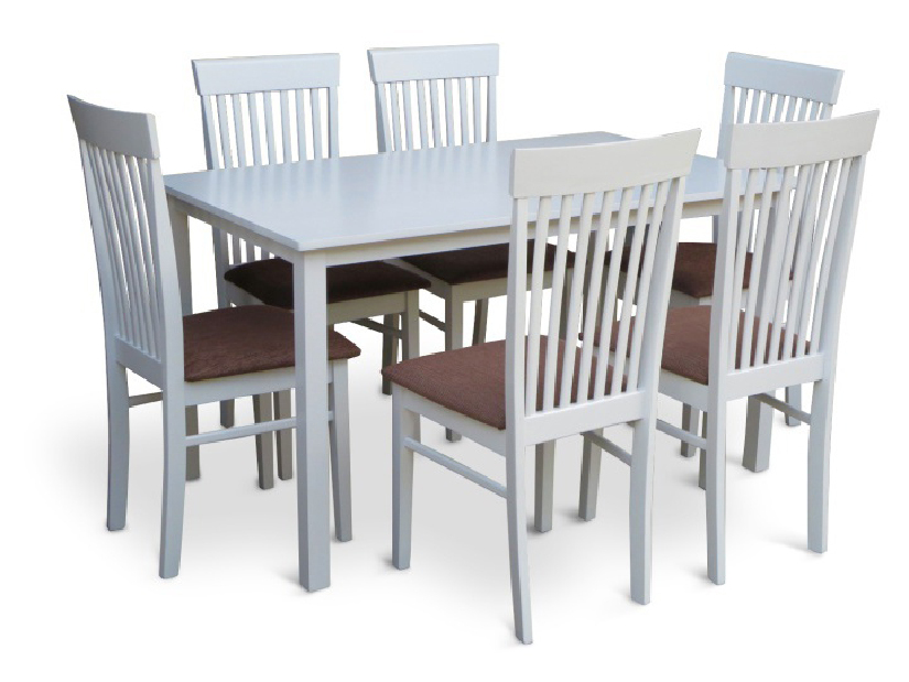 Jedálenský stôl Astro 135 cm biela (pre 4 osoby)