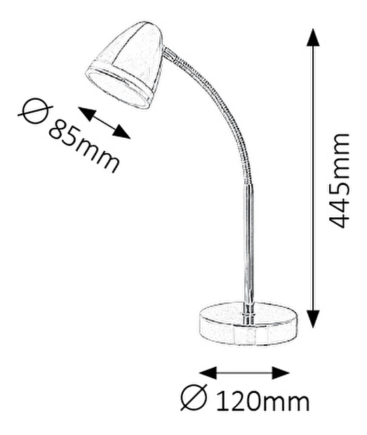 Stolová lampa Martin 5937 (chrómová)